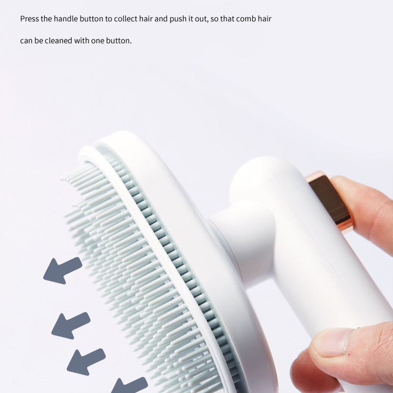 Self-Cleaning Pet Grooming Brush - Remove Floating Hair - Petropolis 