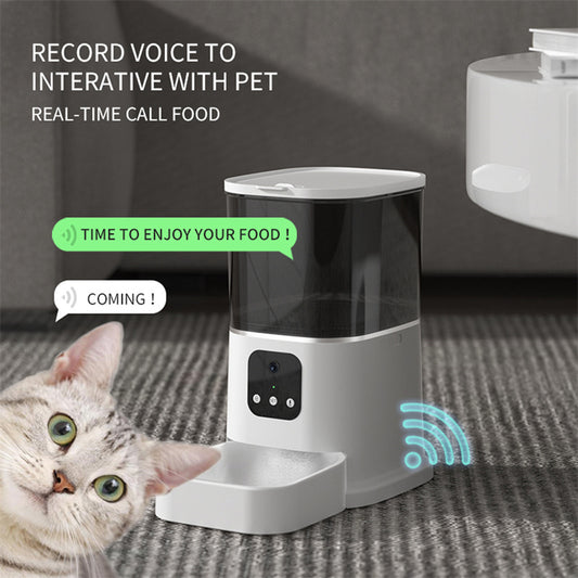 Smart Automatic Pet Feeder with Voice Recorder & App Control - Petropolis 