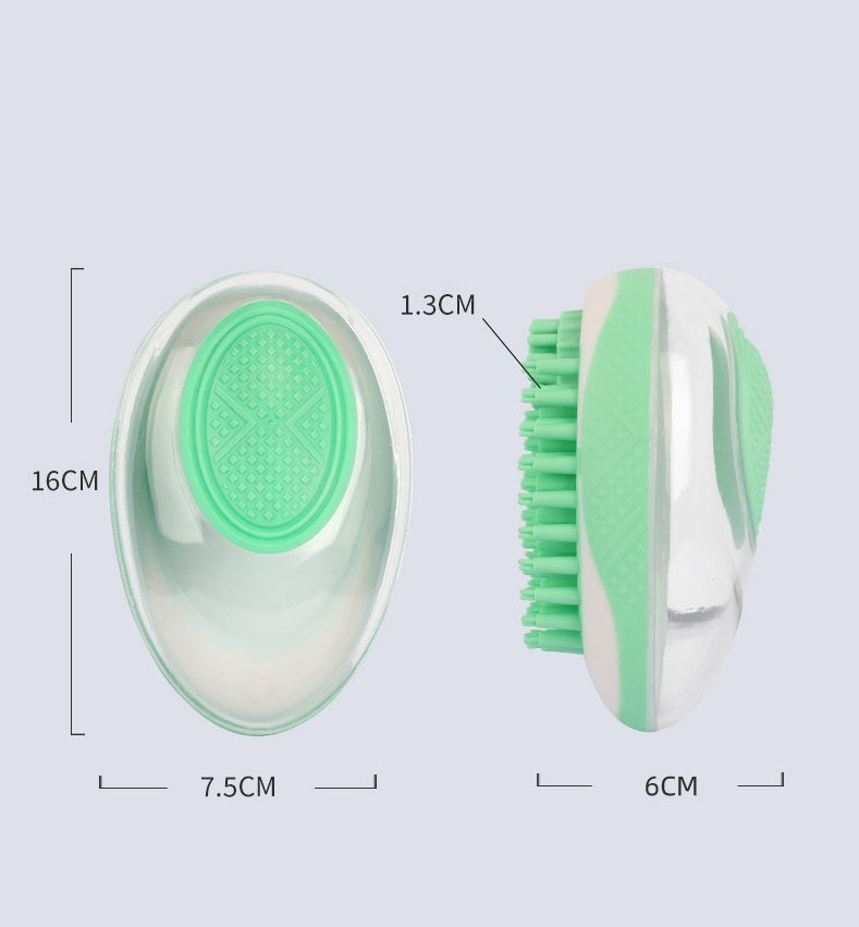 2-in-1 Soft Silicone Pet Bath Brush & Massage Comb - Petropolis 