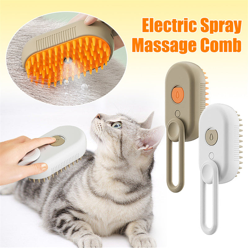 3-in-1 Electric Spray Pet Grooming Brush for Cats & Dogs - Petropolis 