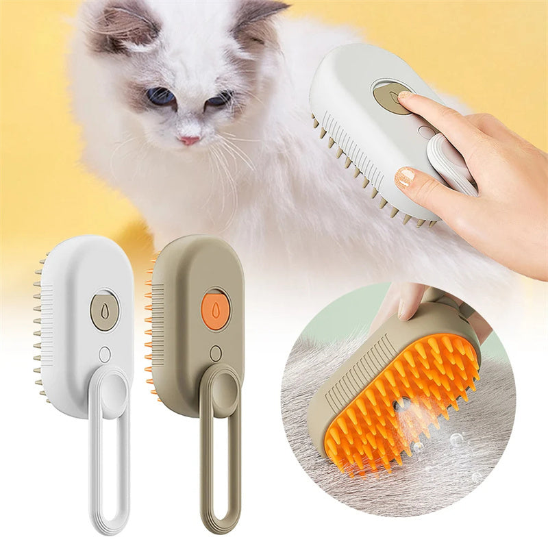 3-in-1 Electric Spray Pet Grooming Brush for Cats & Dogs - Petropolis 