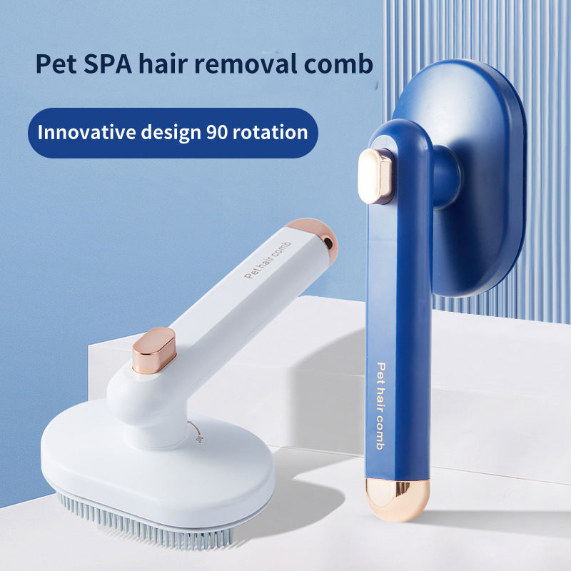 Self-Cleaning Pet Grooming Brush - Remove Floating Hair - Petropolis 