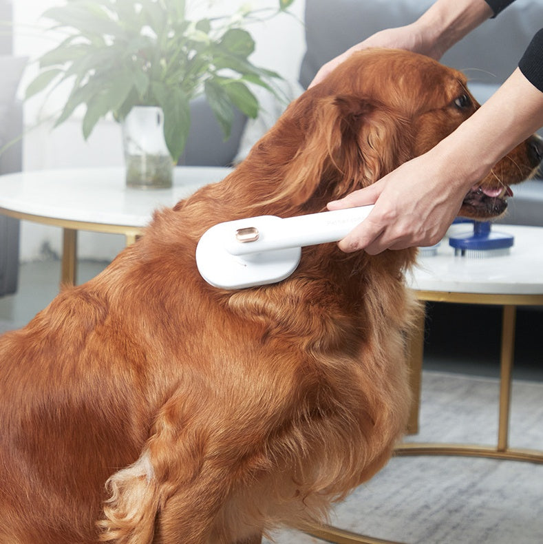 Self-Cleaning Pet Grooming Brush - Remove Floating Hair - Petropolis 