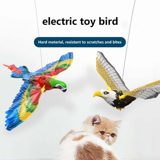 Interactive Flying Eagle Cat Toy - Simulation Bird for Playful Pets