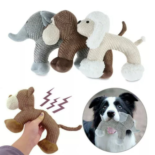 Bite-Resistant Squeaky Chew Toys for Small & Large Dogs