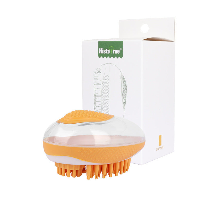 2-in-1 Soft Silicone Pet Bath Brush & Massage Comb - Petropolis 