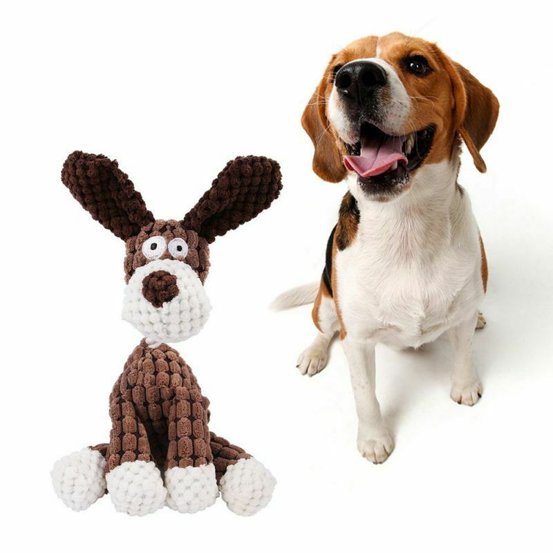 Squeaky Plush Chew Toy for Dogs - Clean Teeth & Play Fun