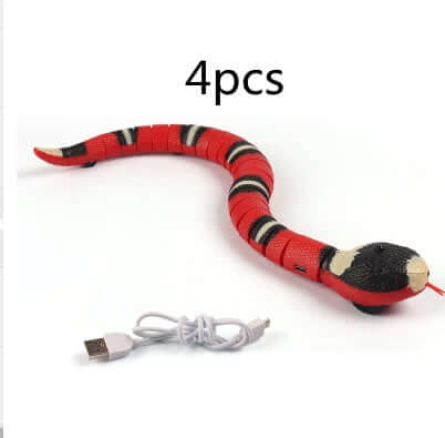 Smart Sensing Interactive Snake Toy - USB Rechargeable for Cats and Dogs