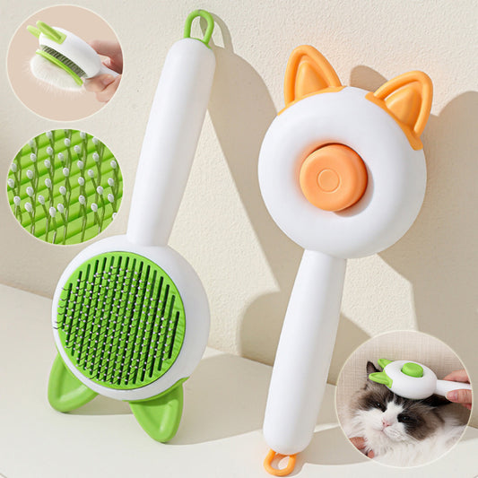 Self-Cleaning Pet Hair Remover Brush & Dematting Comb for Dogs and Cats - Petropolis 