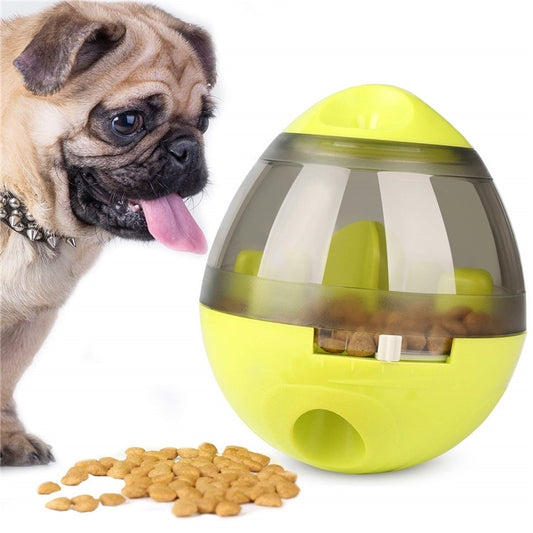 Interactive Dog Food Tumbler Feeder & Dispenser