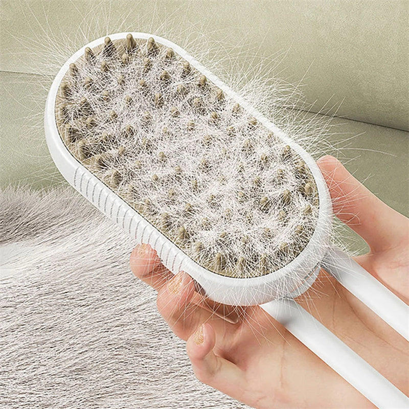 3-in-1 Electric Spray Pet Grooming Brush for Cats & Dogs - Petropolis 